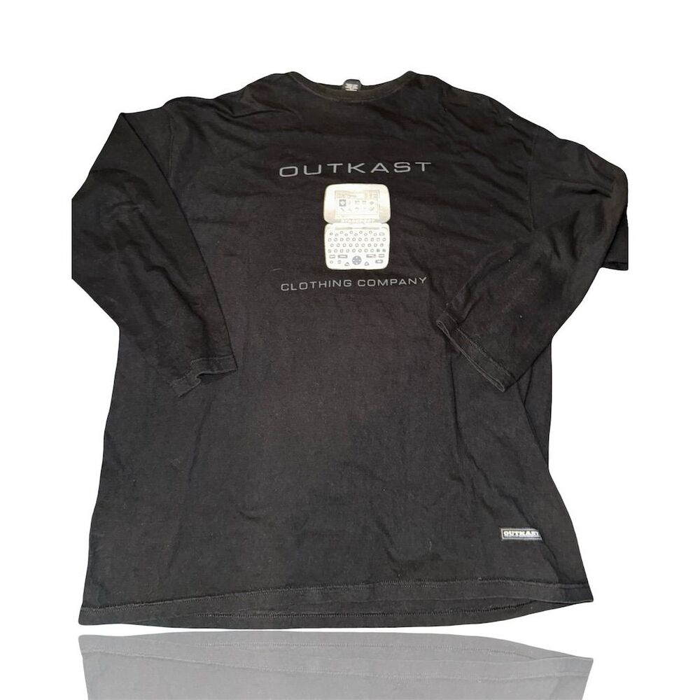 Vintage Outkast Clothing Co Men's XXL Black Graphic Long Sleeve T-Shirt: Grail
